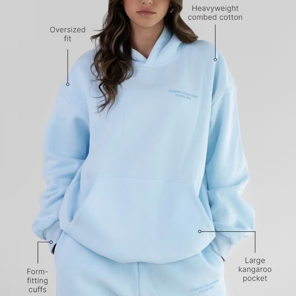 Comfrt Baby Blue Hoodie